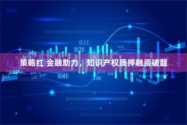 策略红 金融助力，知识产权质押融资破题