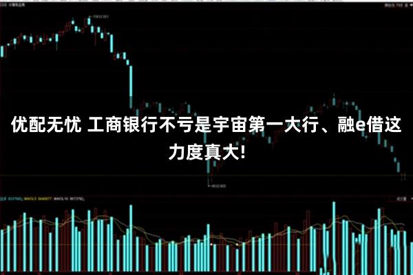 优配无忧 工商银行不亏是宇宙第一大行、融e借这力度真大!