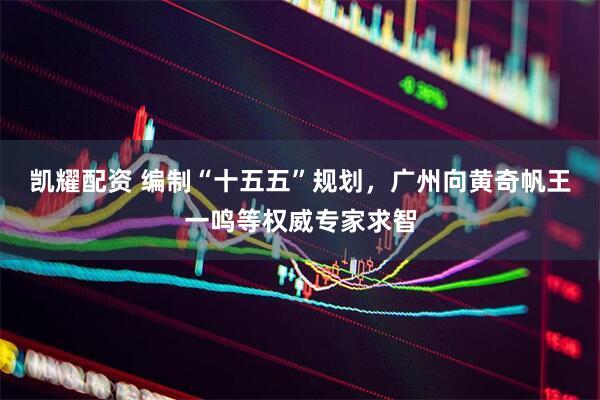 凯耀配资 编制“十五五”规划，广州向黄奇帆王一鸣等权威专家求智
