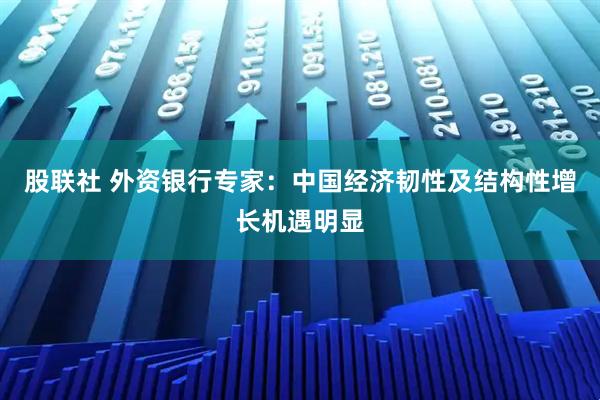 股联社 外资银行专家：中国经济韧性及结构性增长机遇明显